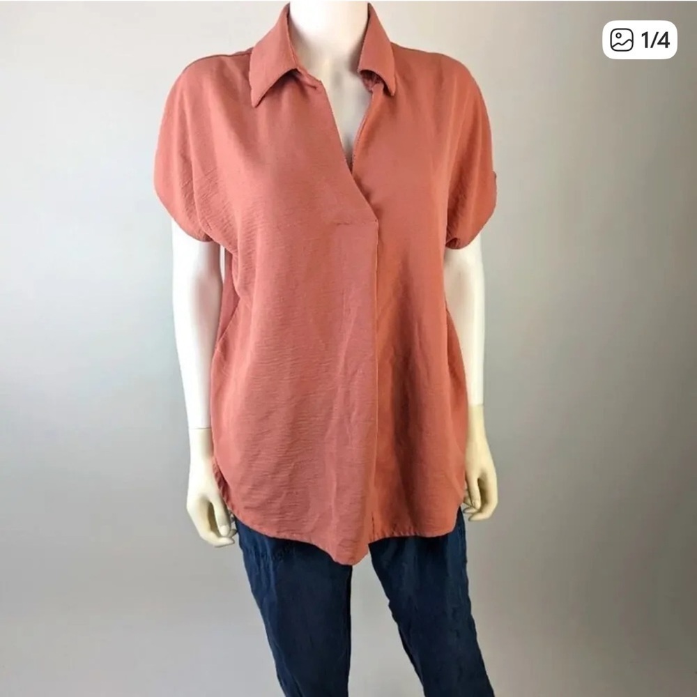 Misia Women's Rust Button Down Shirt
